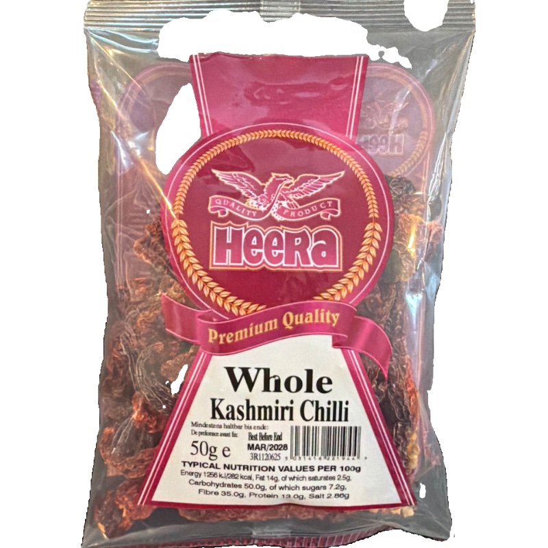 Heera whole kashmiri chilli - 50g