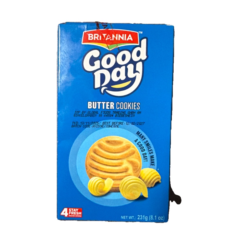 Britannia Good day butter cookies - pack of 3