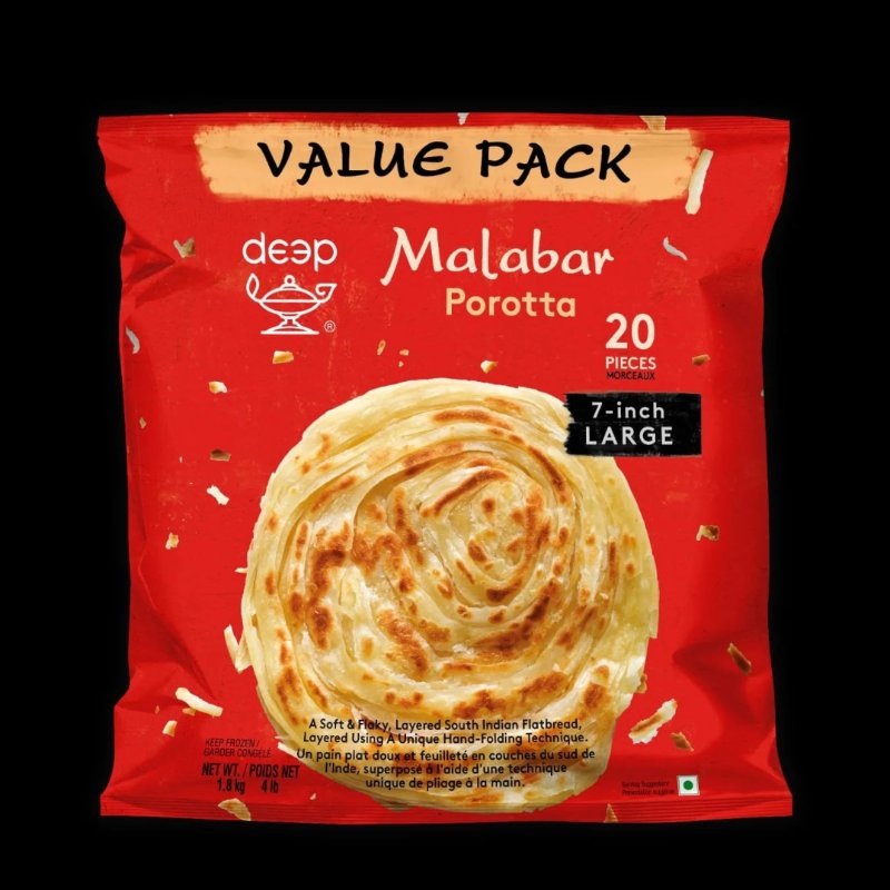 Deep FROZEN Malabar Porotta - 20pcs