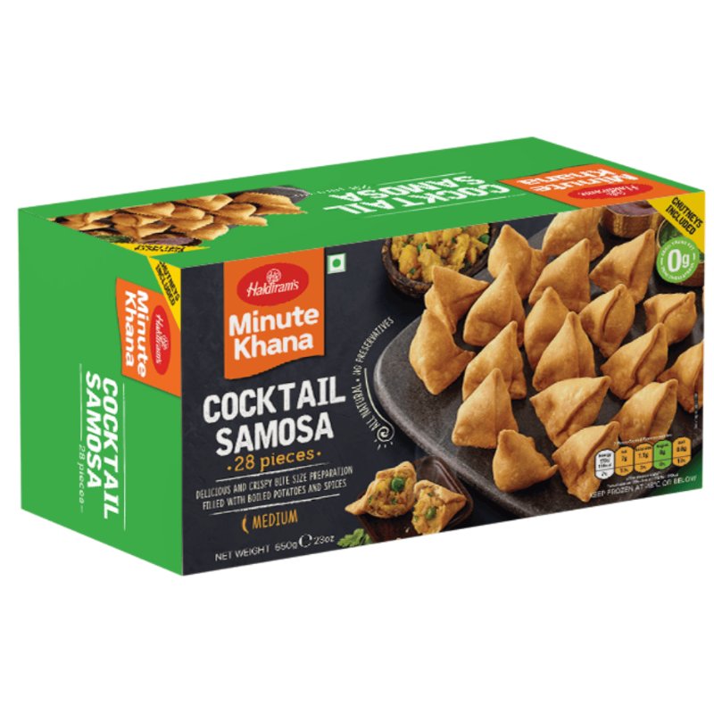 Haldiram's Haldiram Frozen Cocktail Samosa - 28pcs