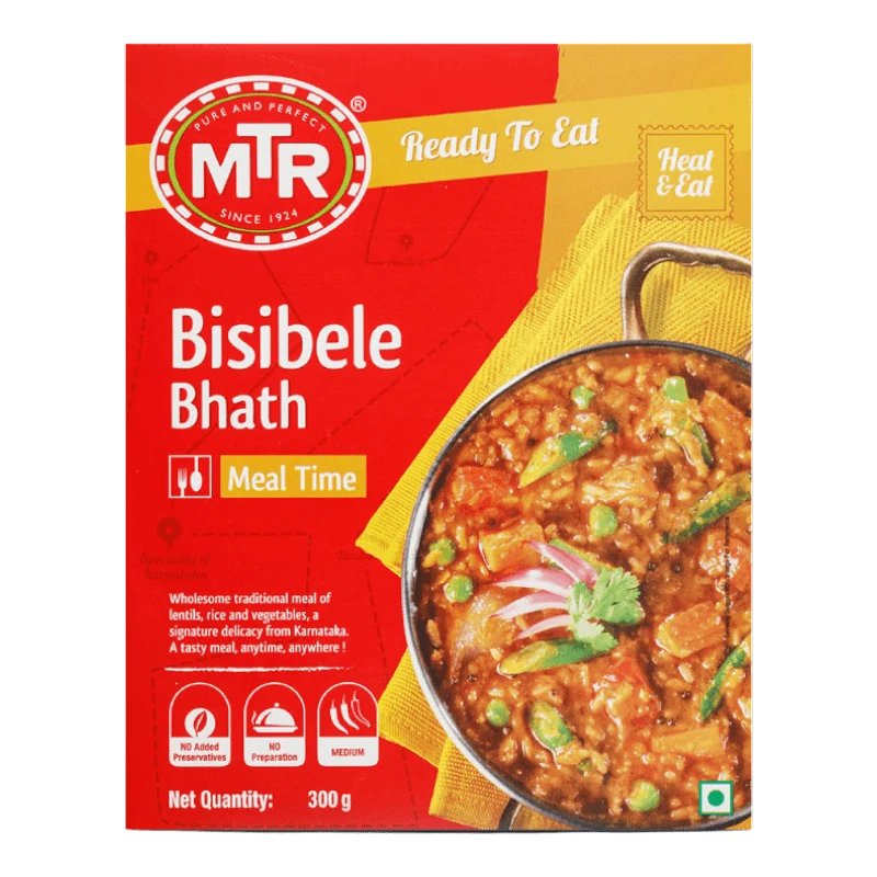 MTR Bisibele Bhath Ready to Eat 300gm