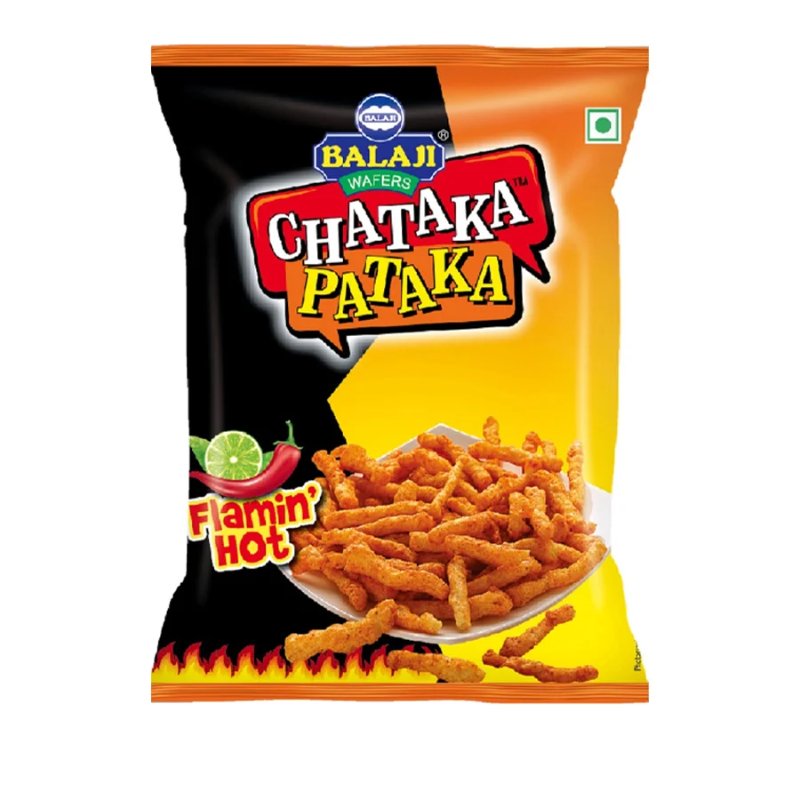 Balaji Chataka Pataka Flaming Hot 65gm
