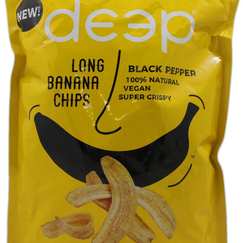 Deep banana chips long - Black Pepper 200g