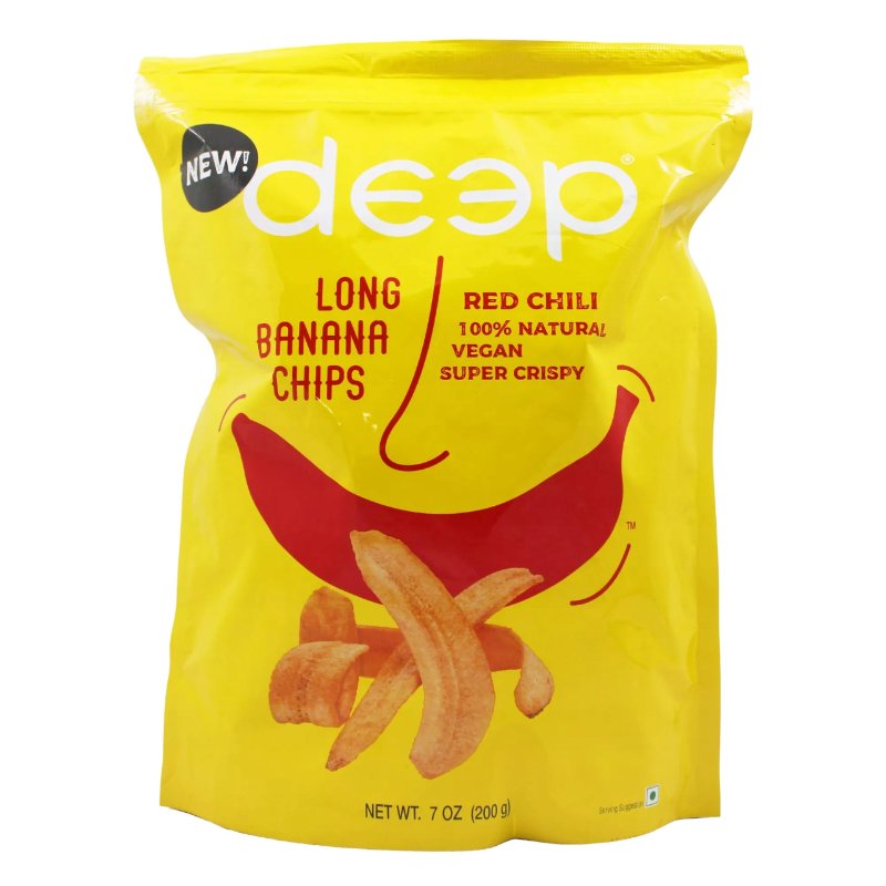 Deep banana chips long - Red Chilli 200g