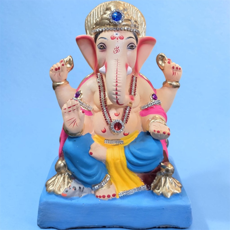 Ganesha Eco friendly Ganesh idol - 10 inch (shadu soil) #2003