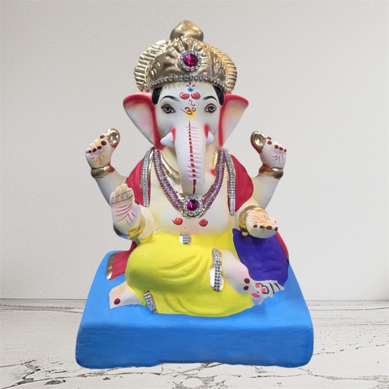 Ganesha Eco friendly Ganesh idol - 10 inch (shadu soil) #2001