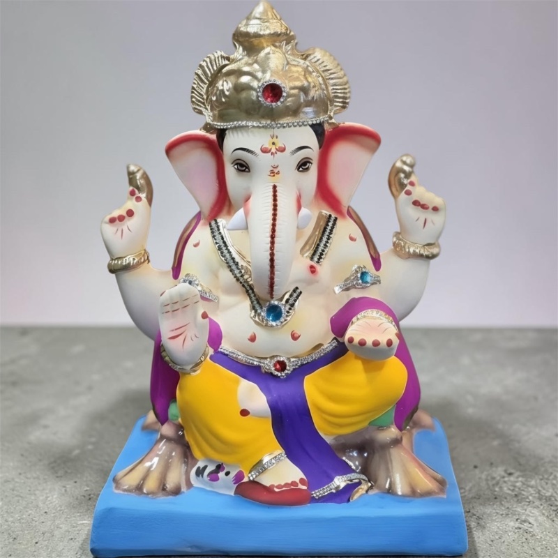 Ganesha Eco friendly Ganesh idol - 13 inch (shadu soil) #1001