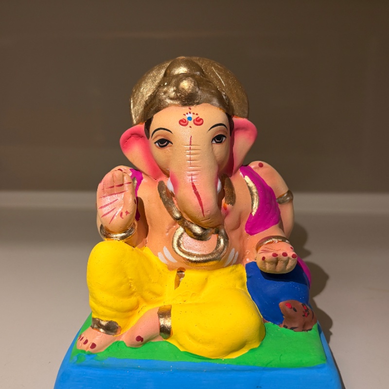Eco friendly Ganesh idol - 7 inch