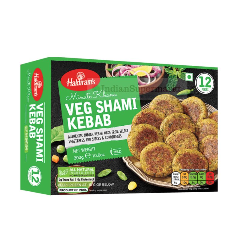 Haldiram's Haldiram Frozen Veg Shami Kebab