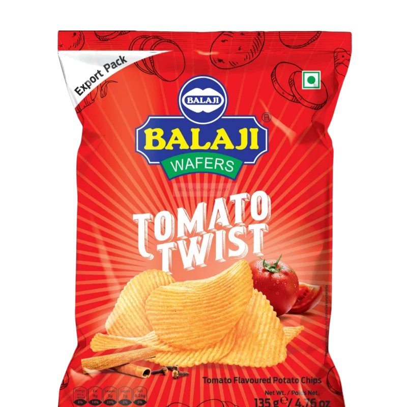 Balaji Tomato Twist Potato Chips 135gm