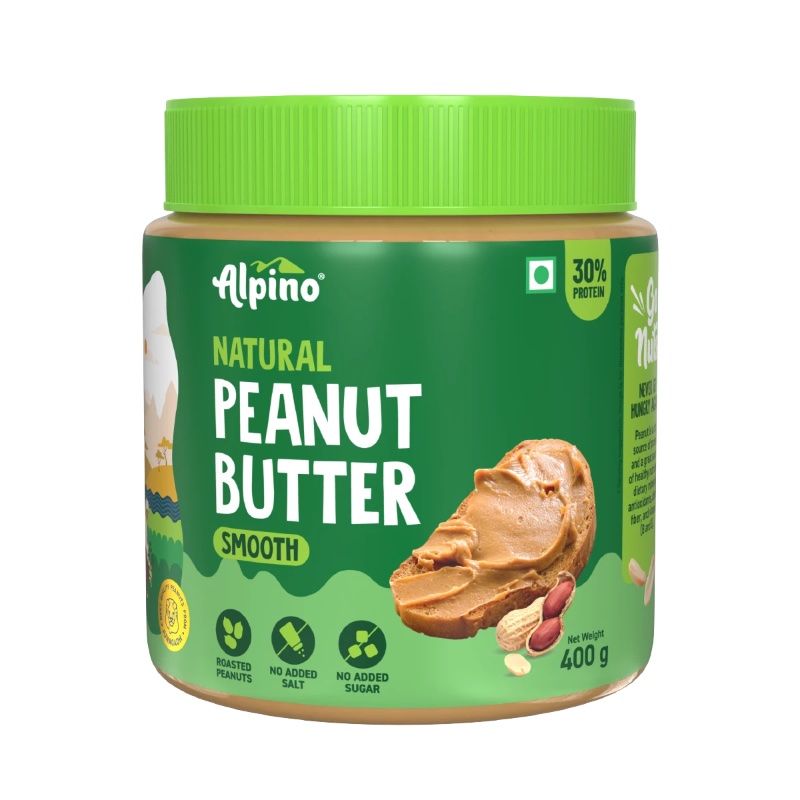 Alpino natural peanut butter smooth 400g