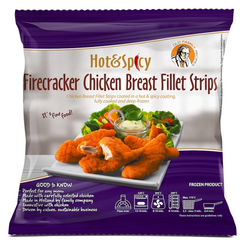 Frozen Elburg Hot & Spicy Chicken Breast Fillet Tenders