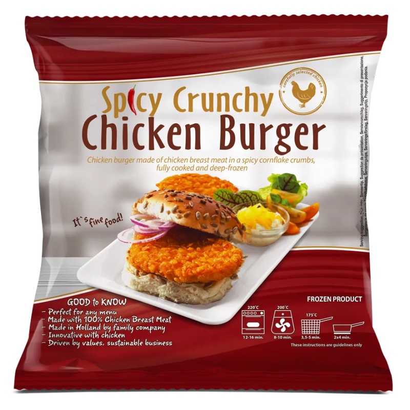 Frozen Elburg Spicy Crunchy Chicken Burger