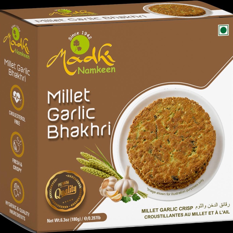 Madhi Millet Garlic Bhakhri 180g