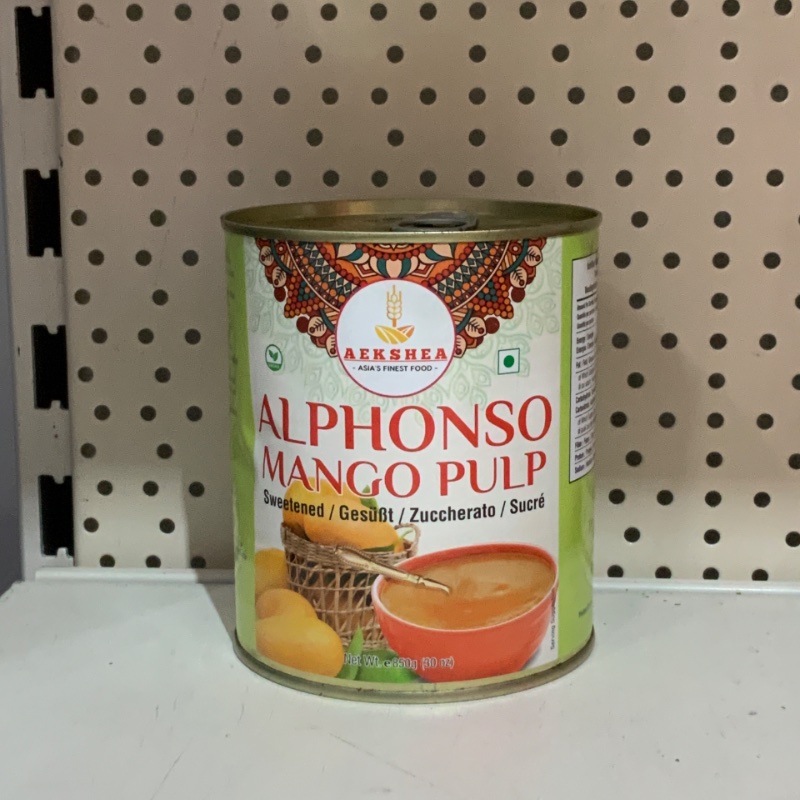 Aekshea Alphonso mango pulp 850g
