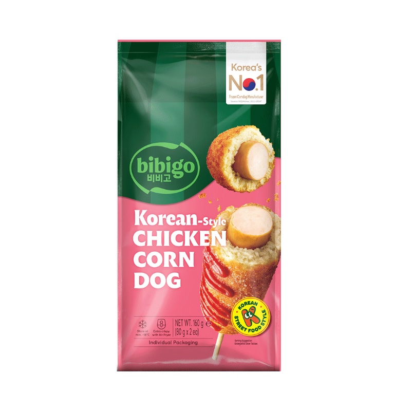 Bibigo Korean style chicken corn dog (80gx2)