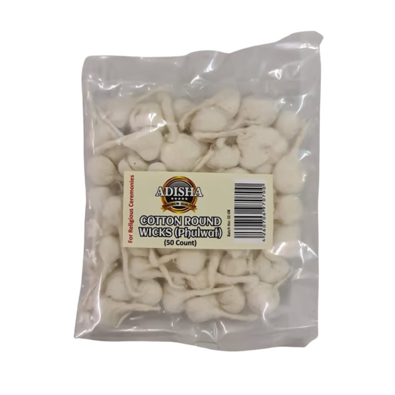 COTTON WICKS ROUND (PHULWAT) 50 pcs