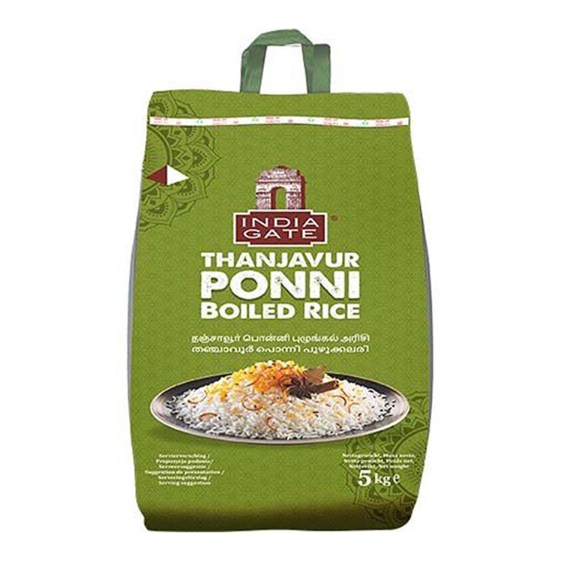 INDIA GATE PONNI BOILED THANJAVUR 5KG