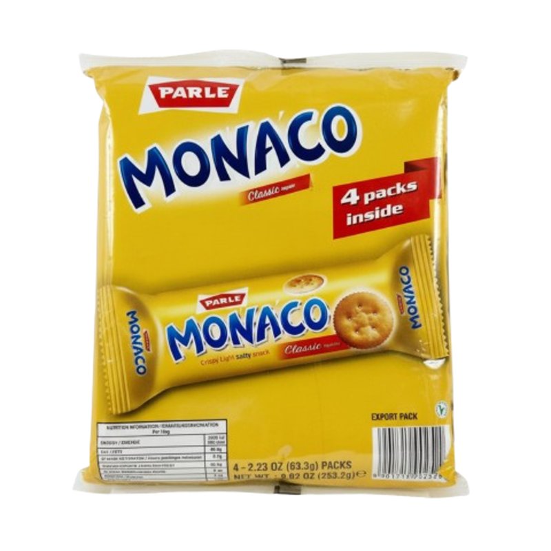 PARLE MONACO BISCUITS (253.2G) pack of 4