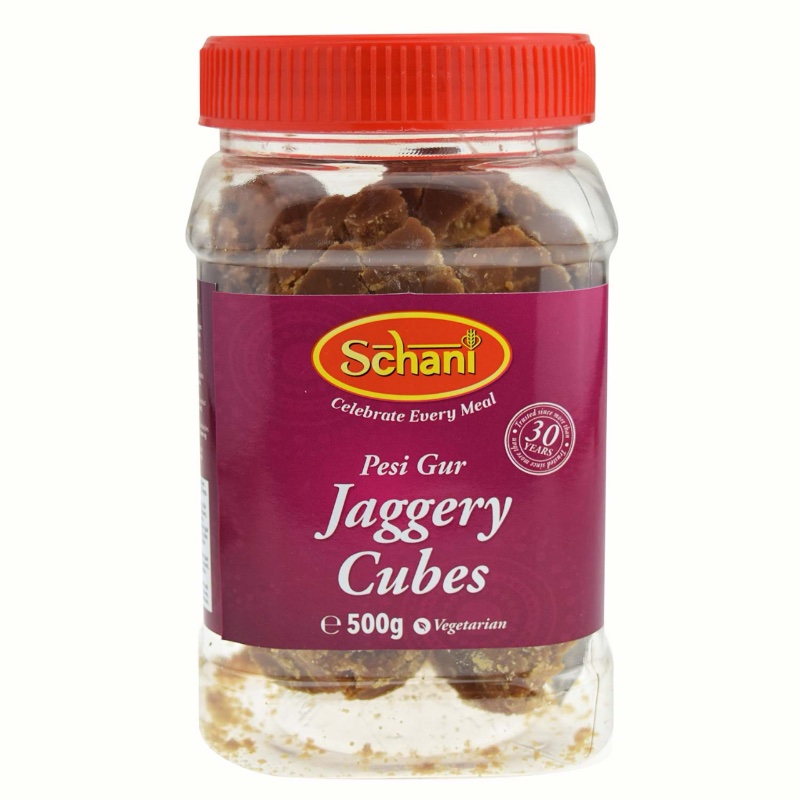 SCHANI JAGGERY CUBES PESI GUR JAR 500g