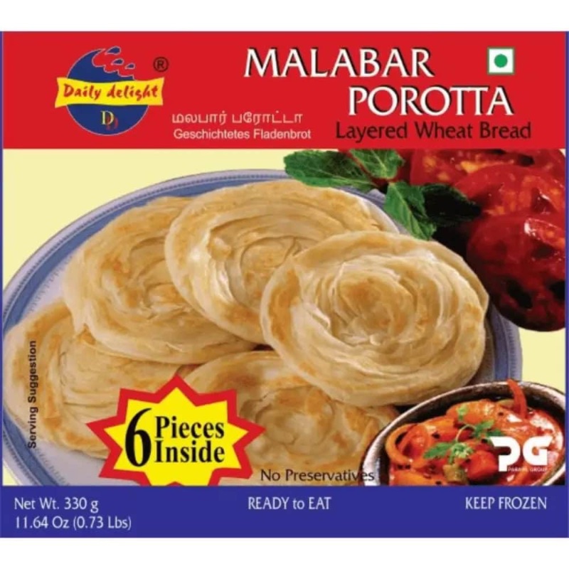 Daily delight Frozen Malabar Parotta 330g