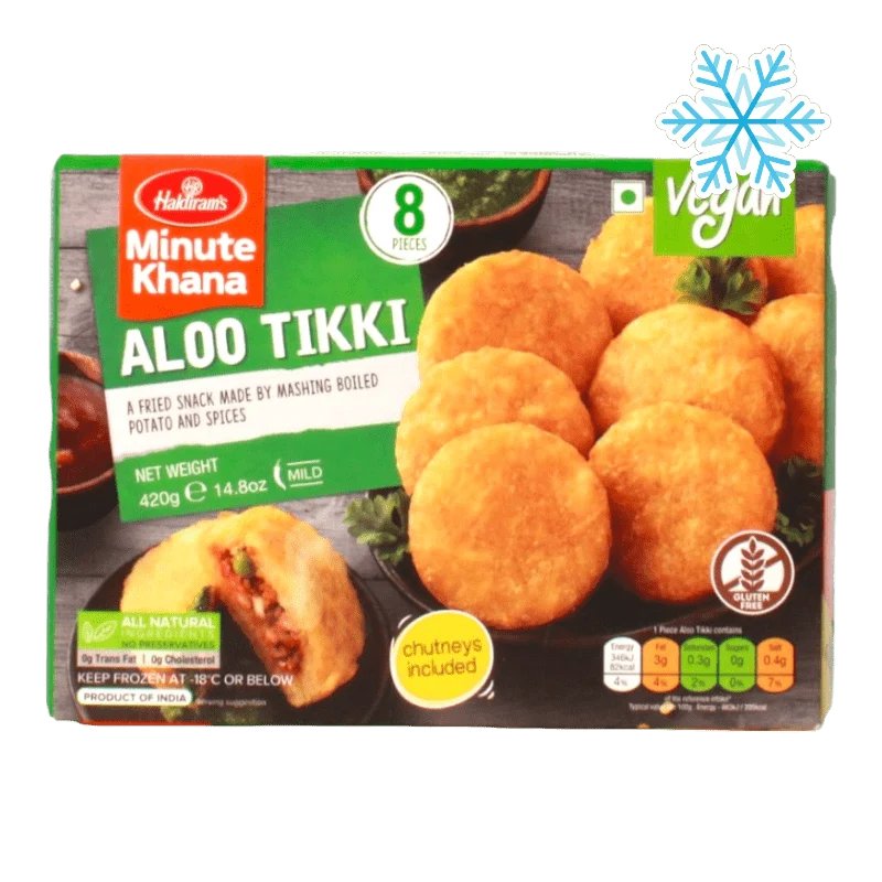 Haldiram's Haldiram Frozen Aloo Tikki Vegan- 8pcs