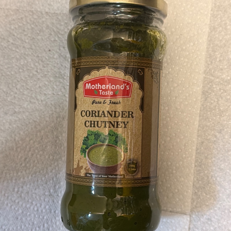 Motherland’s taste - coriander chutney 350g