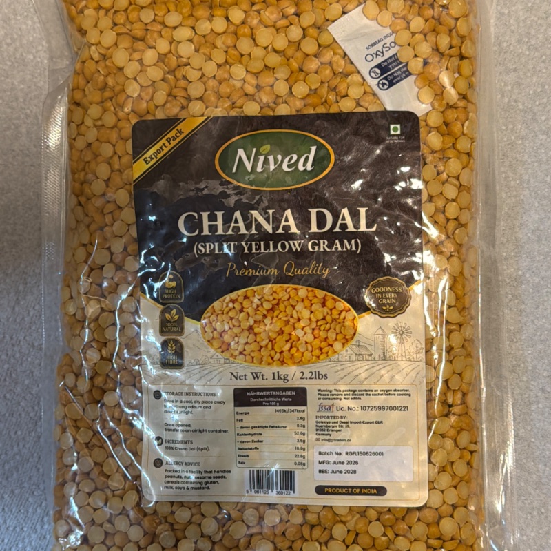 Nived chana dal (split chickpeas) 1kg