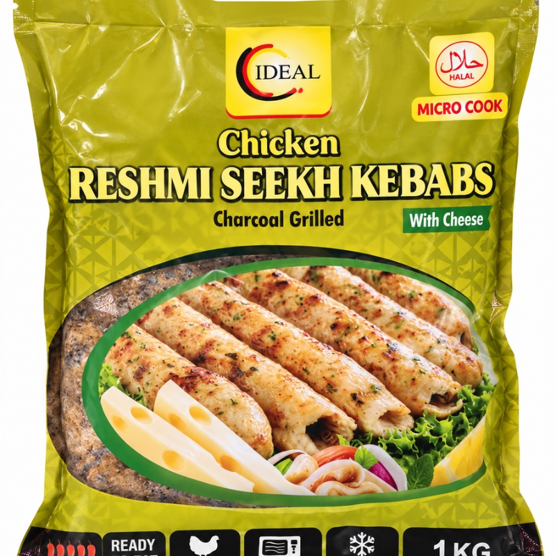Frozen Seekh Kebab Chicken Reshmi (Ideal) 15Pcs x 1KG