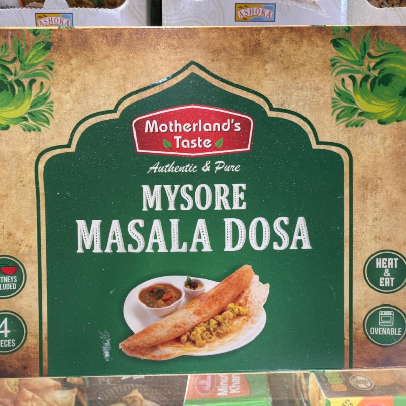 Motherland’s Taste ML Taste Mysore Masala Dosa 380g (4Pcs)